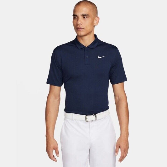 $50 Nike Men's Dri-FIT Golf Polo Shirt - Navy Obsidian- Medium - New Tags