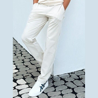 FLX Men’s Premium Stretch Chino Pants -Sand- 32W 32L