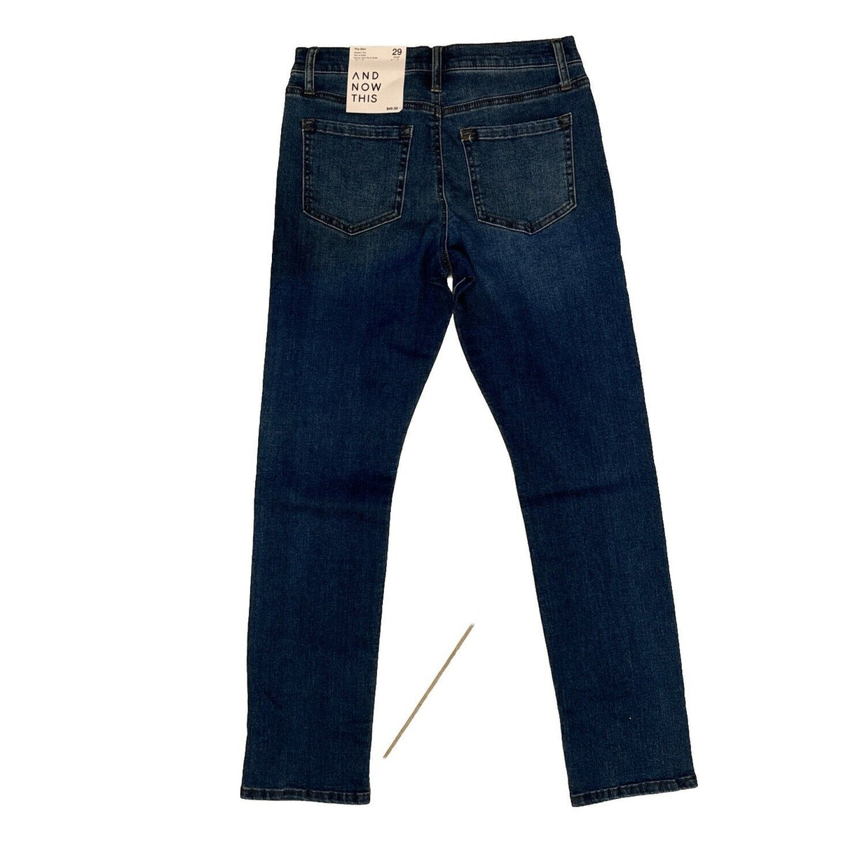 And Now This Men's Core Grant Slim-Fit Stretch Jeans - Med Blue- Size 29W