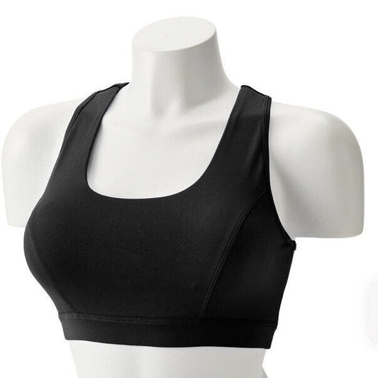 Tek Gear Women’s Sports Bra Racerback Key Hole-Black-Size Small- New Tag $30