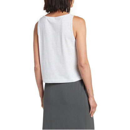 Vince Women’s Netty Stripe Tank Top -White/Blue-Large-New Tags Retail $110