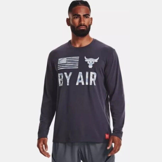 $60 Under Armour UA Men's Project Rock Veterans Day By Air Shirt-Size: Small-New