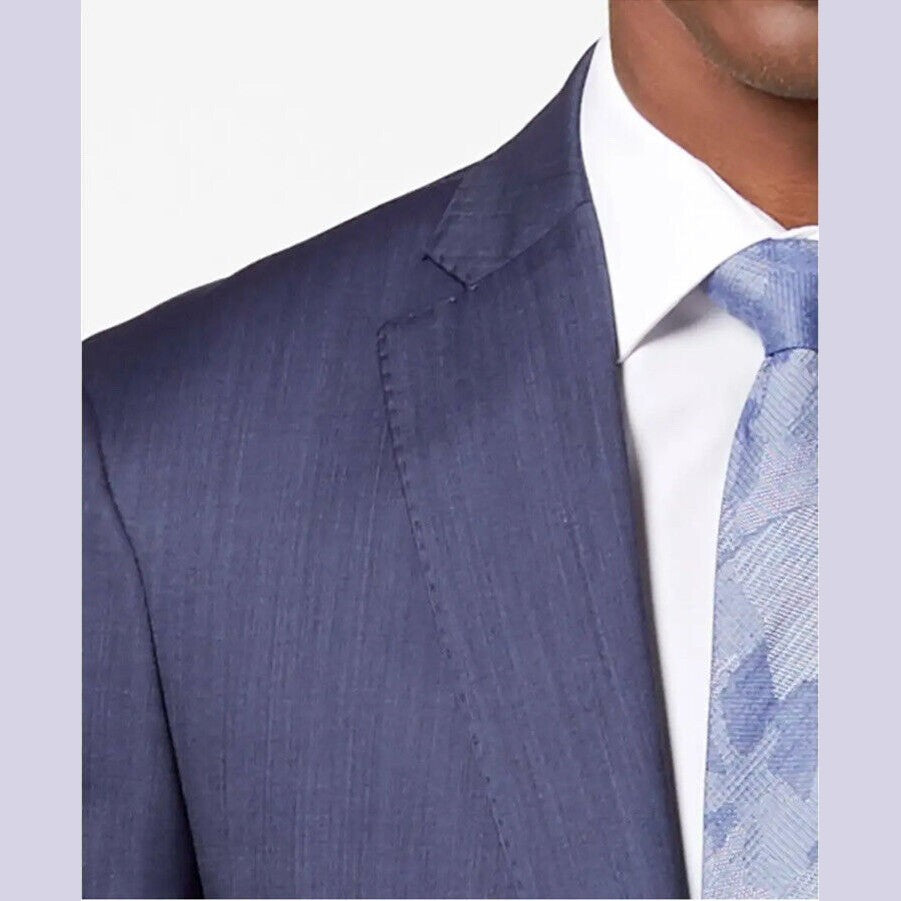 DKNY Men's Lexington “Derek” Blue Italian Wool Jacket Size 36 Regular NWT- $525
