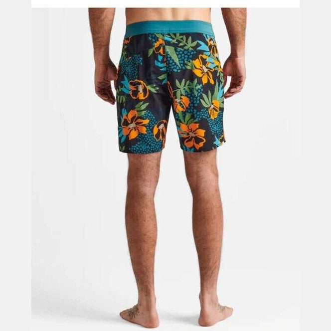 $89 Roark Men’s Boatman 2.0 Boardshorts 17" Shorts- Black Multi- Size: 33W-NEW