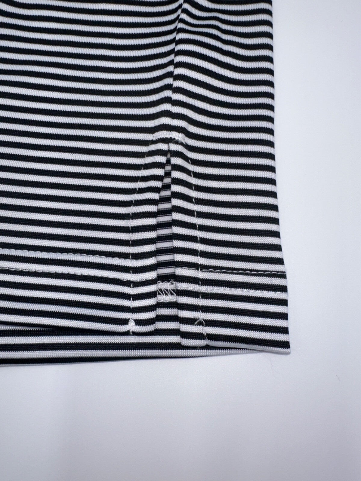 $68 Jack Nicklaus Men's Caviar Short Sleeve Stripe Polo - Black/White - Large