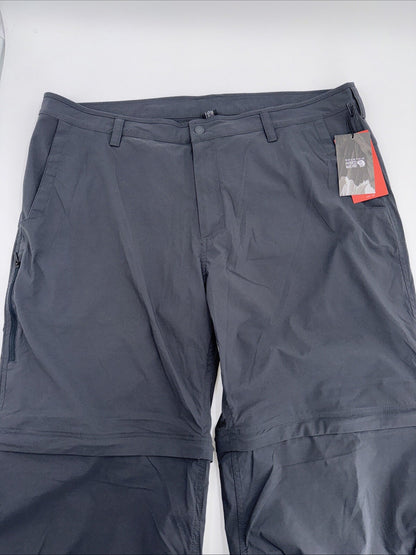 Mountain Hardwear Men’s Convertible Cargo Pants Outdoor Hiking-D.Grey-38Wx31L