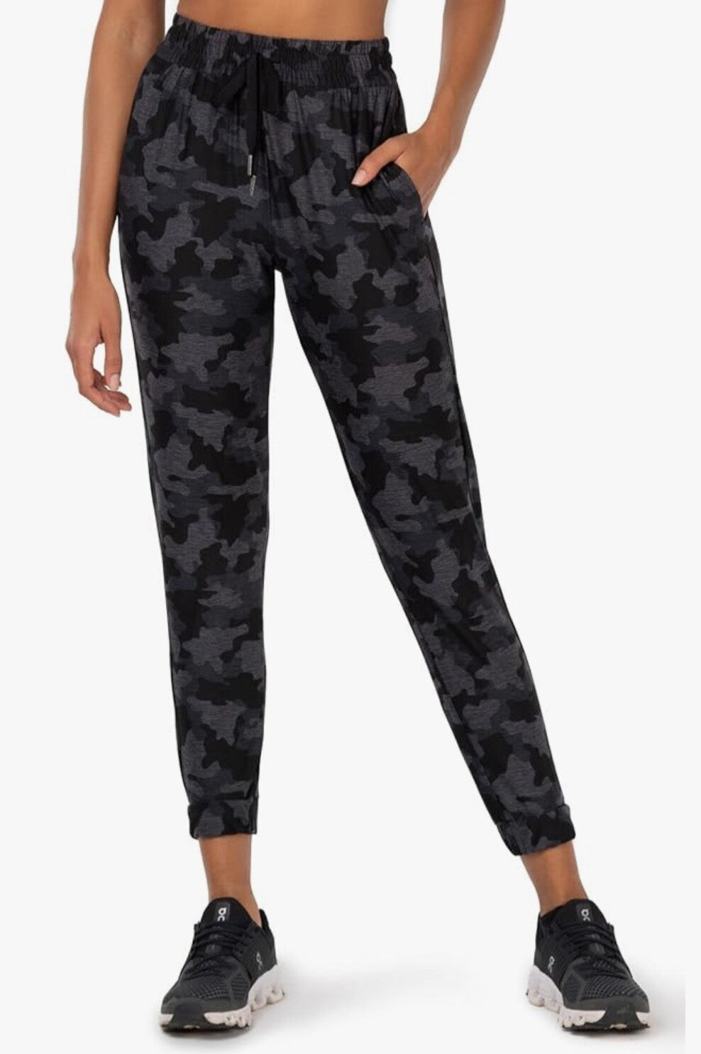 $64  Kyodan Women’s-Camo Joggers-Black Camo-Medium-New With Tags
