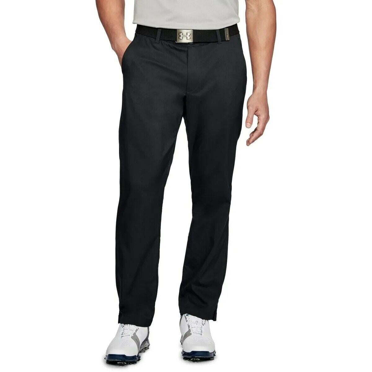 $75 Under Armour Men's Tapered Golf Pants - Black - 36W x 30L - New With Tags