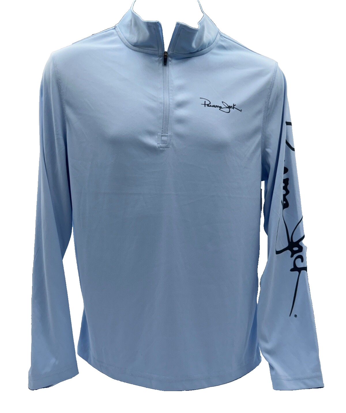 $78 Panama Jack Men’s 1/4 Zip Long Sleeve Shirt- Blue - Small- New With Tag
