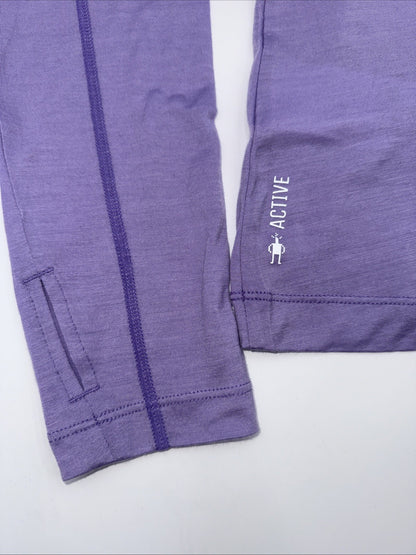 $85 Smartwool Women’s Active Long Sleeve Crewneck Top-Ultra Violet-Medium-New