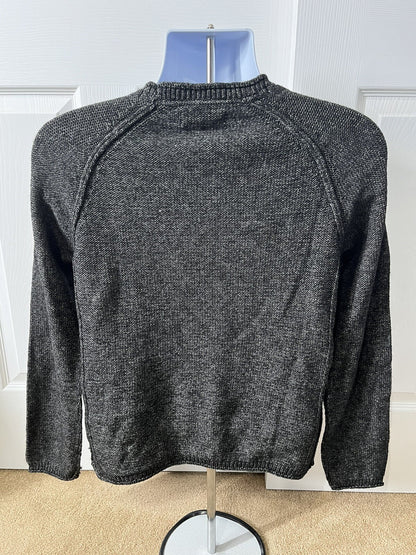 And Now This Mens Waffle-Knit Crew Neck Pullover Sweater-Black-Small-New Tag $50