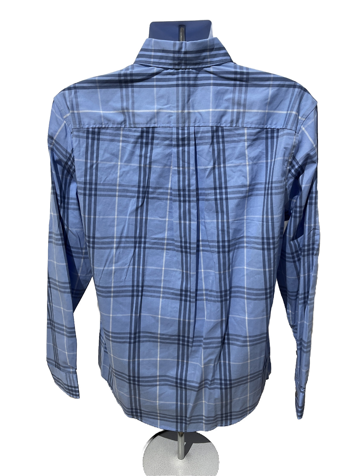 Eddie Bauer Men’s Voyager Shirt Long Sleeve-Peak Blue -Medium-New Tag $75