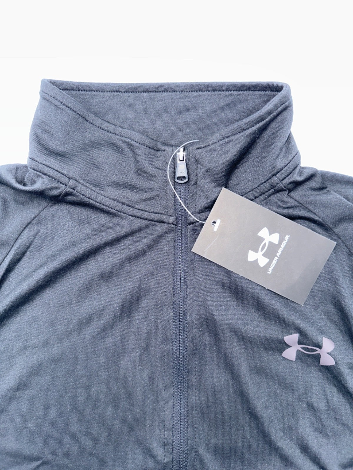 $45 Under Armour Men's UA Tech 2.0 1/2 Zip Tech Long Sleeve Shirt-Black-Small