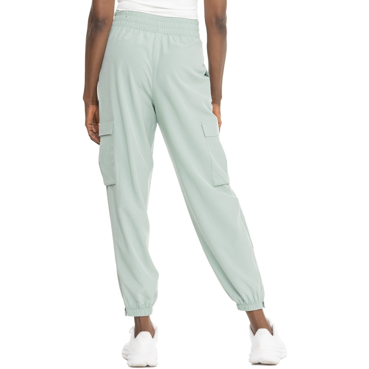 $50 ASICS Women's Stretch-Woven Cargo Jogger - Green - Medium - New With Tags