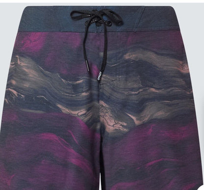 $65 Oakley Men’s Marble Swirl 19 inches Board Swim Shorts- Purple-Size: 30”-New