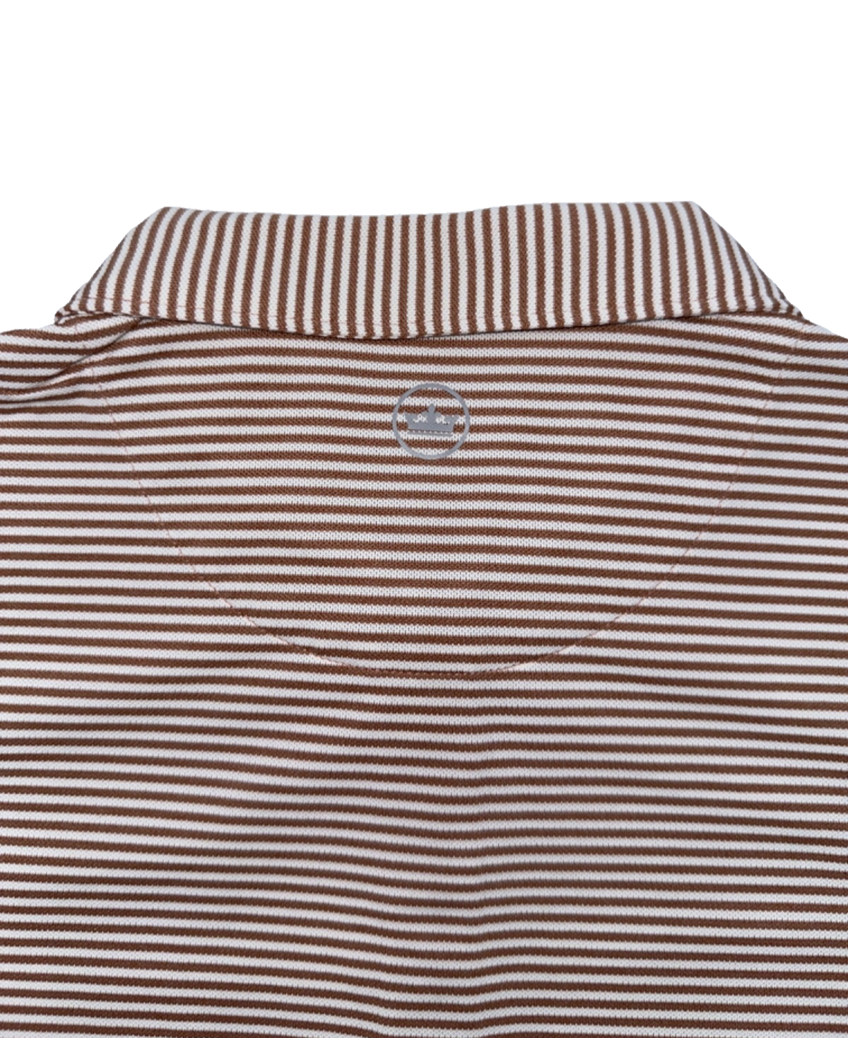 $110 Peter Millar Women's Sport Mesh Polo Shirt - Camel/Ivory - Large - New Tag