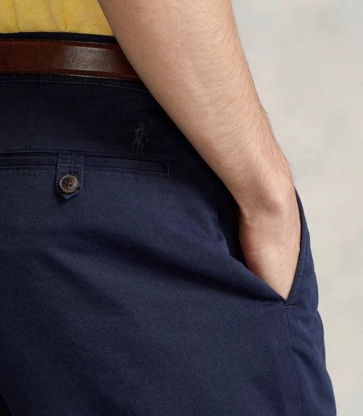 $90 Polo Ralph Lauren Men's Classic Fit 9" Stretch Chino Shorts-Ink Blue- 35W