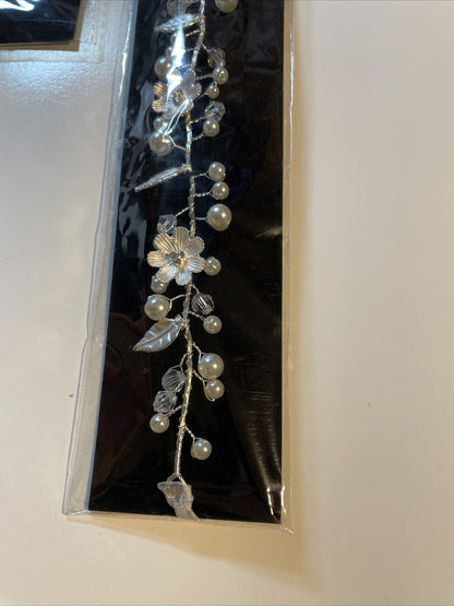 Combo Lot 3 PCs Studio His & Hers WEDDING Set: Hair Comb - Headpiece - Earrings