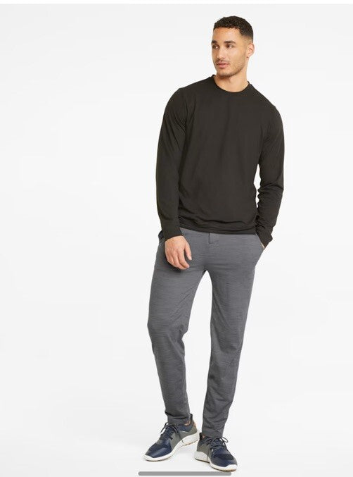 $90 Puma Men’s Cloudspun Grylbl performance golf pants-Quiet Shade Grey-Medium