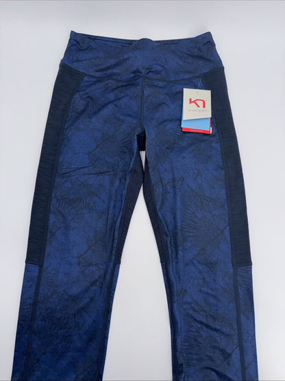$100 Kari Traa Women’s Fierce Pants Tights - Royal Blue - Small - New With Tags