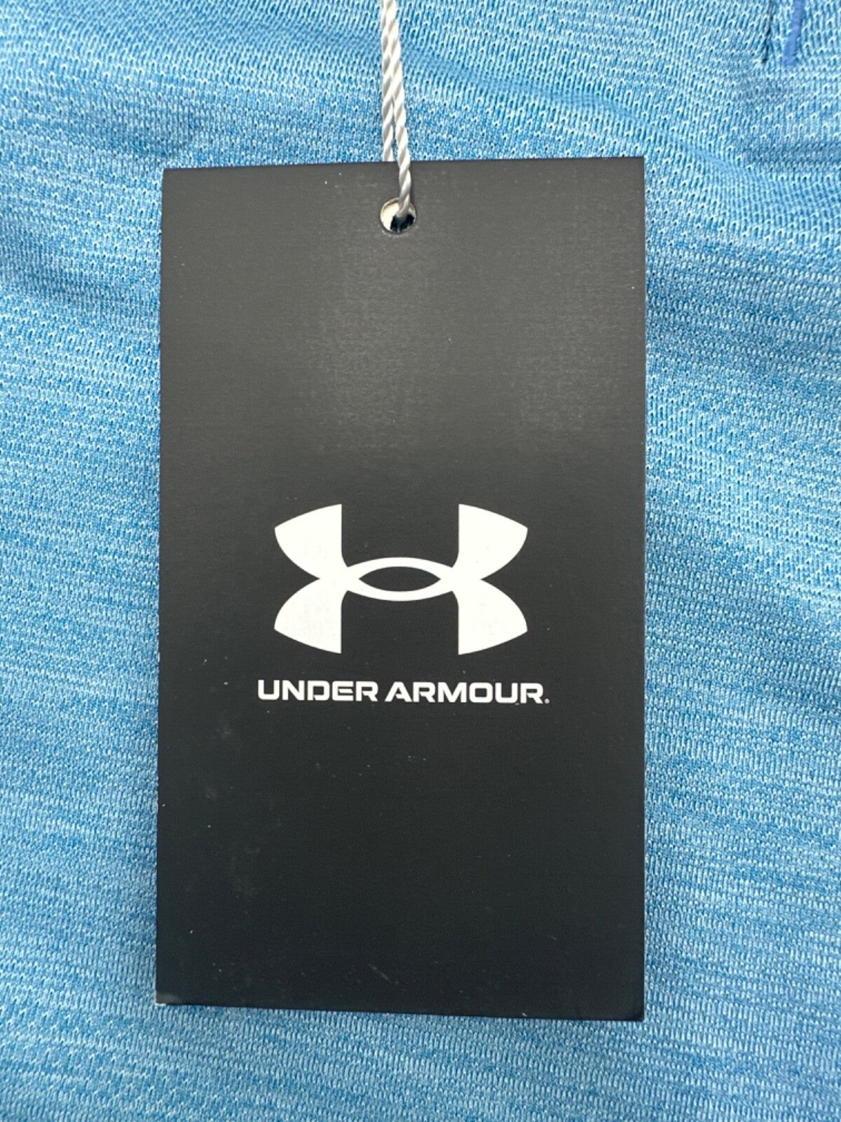 $75 Men's Under Armour Golf Playoff 3.0 Heather Polo - Cosmic Blue - Small -New