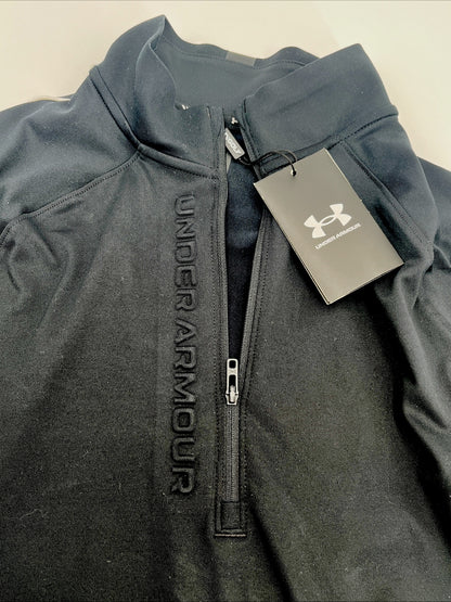Under Armour Men’s 1/2 Zip Storm GOLF Sweatshirt-Black-LARGE - New-MSRP $80