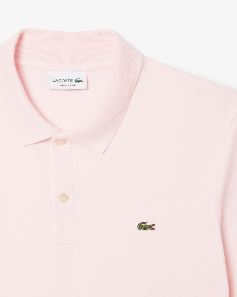 $110 Lacoste Men’s Regular Fit Pima Cotton Polo - Light Pink - Large - New