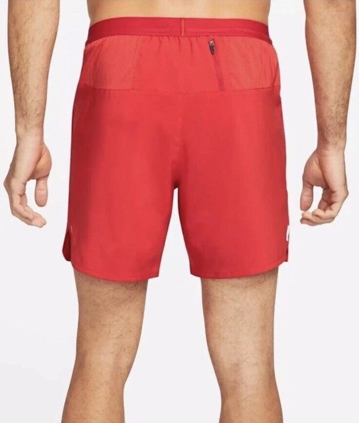 $58 Nike Men’s Flex Stride 7" Lined Running Shorts CJ5459-657- Red - Medium -New