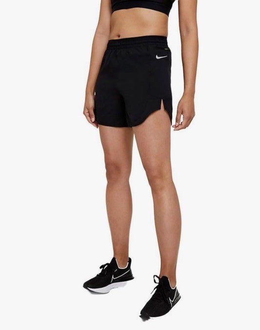 $42 Nike Women's Running Shorts Dri Fit CZ9576-010- Black- Large-New Tag