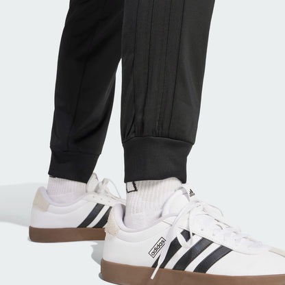 $45 Adidas Men's 3 Stripes Tricot Regular Tapered Track Pant - Black -Large-New