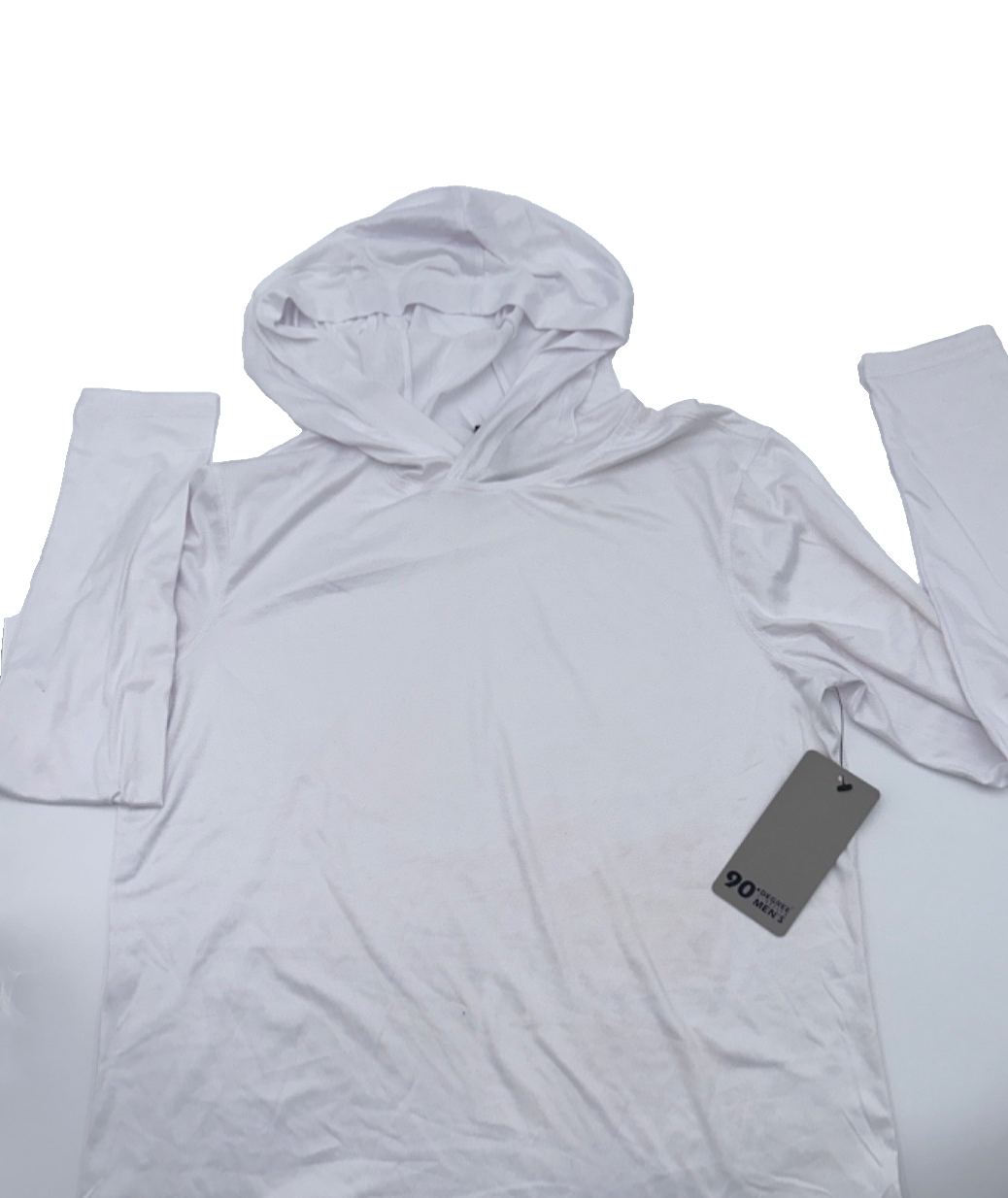 $42   90 Degree Men's Cationic Layback Long Sleeve Shirt - White - Small - New