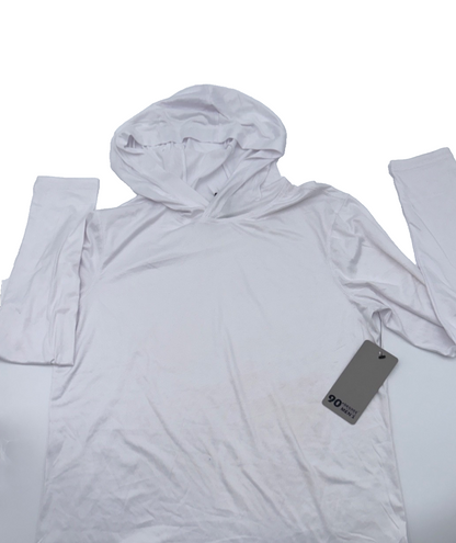 $42   90 Degree Men's Cationic Layback Long Sleeve Shirt - White - Small - New
