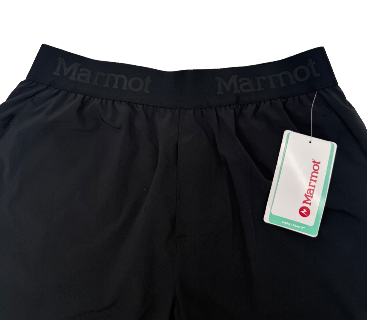 $60 Marmot Men’s- Zephyr 8" Shorts- Black- Small-New With Tag