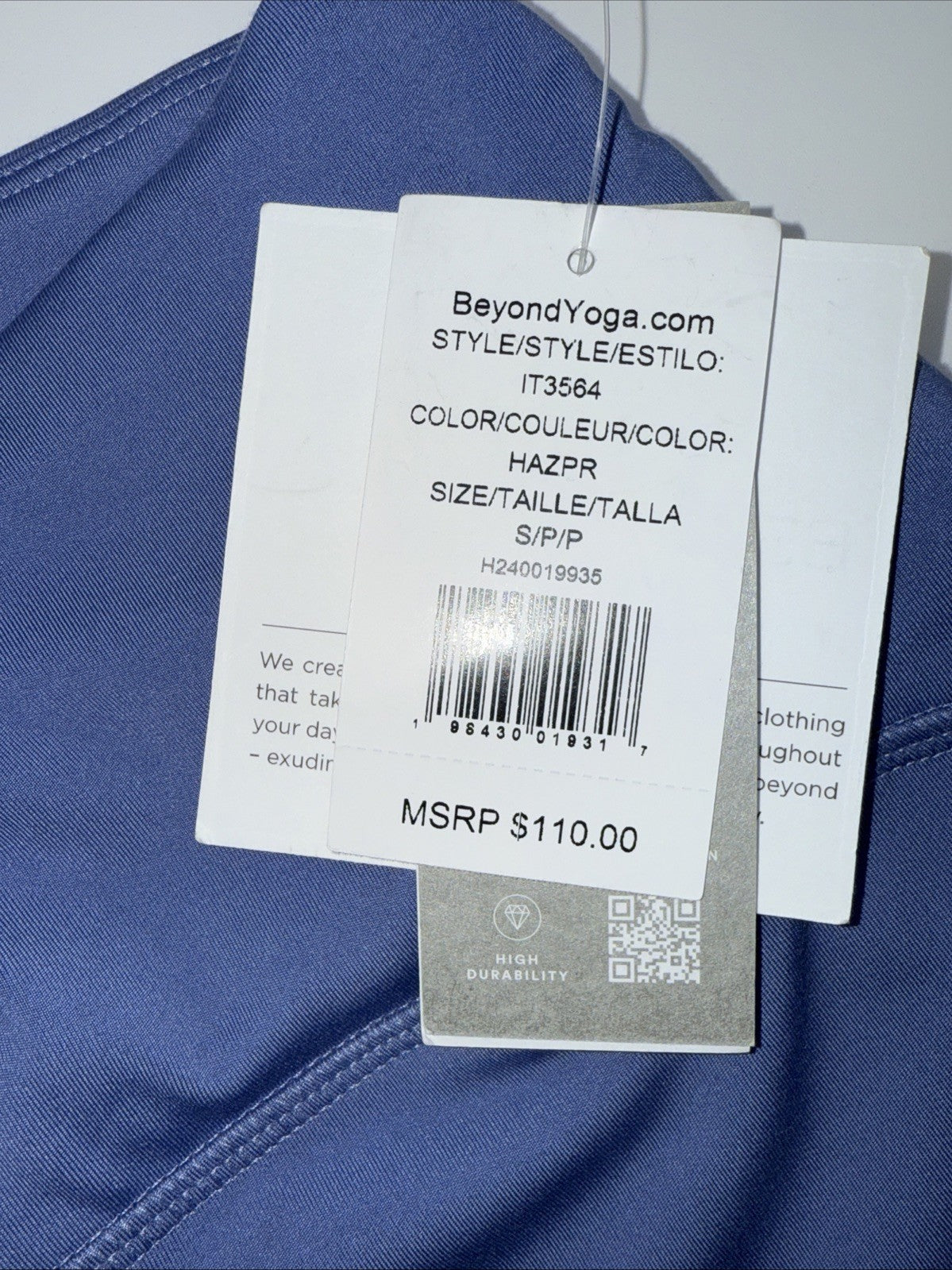 $110 Beyond Yoga Women’s Leggings IT3564- Hazi Peri- Small- New With Tags