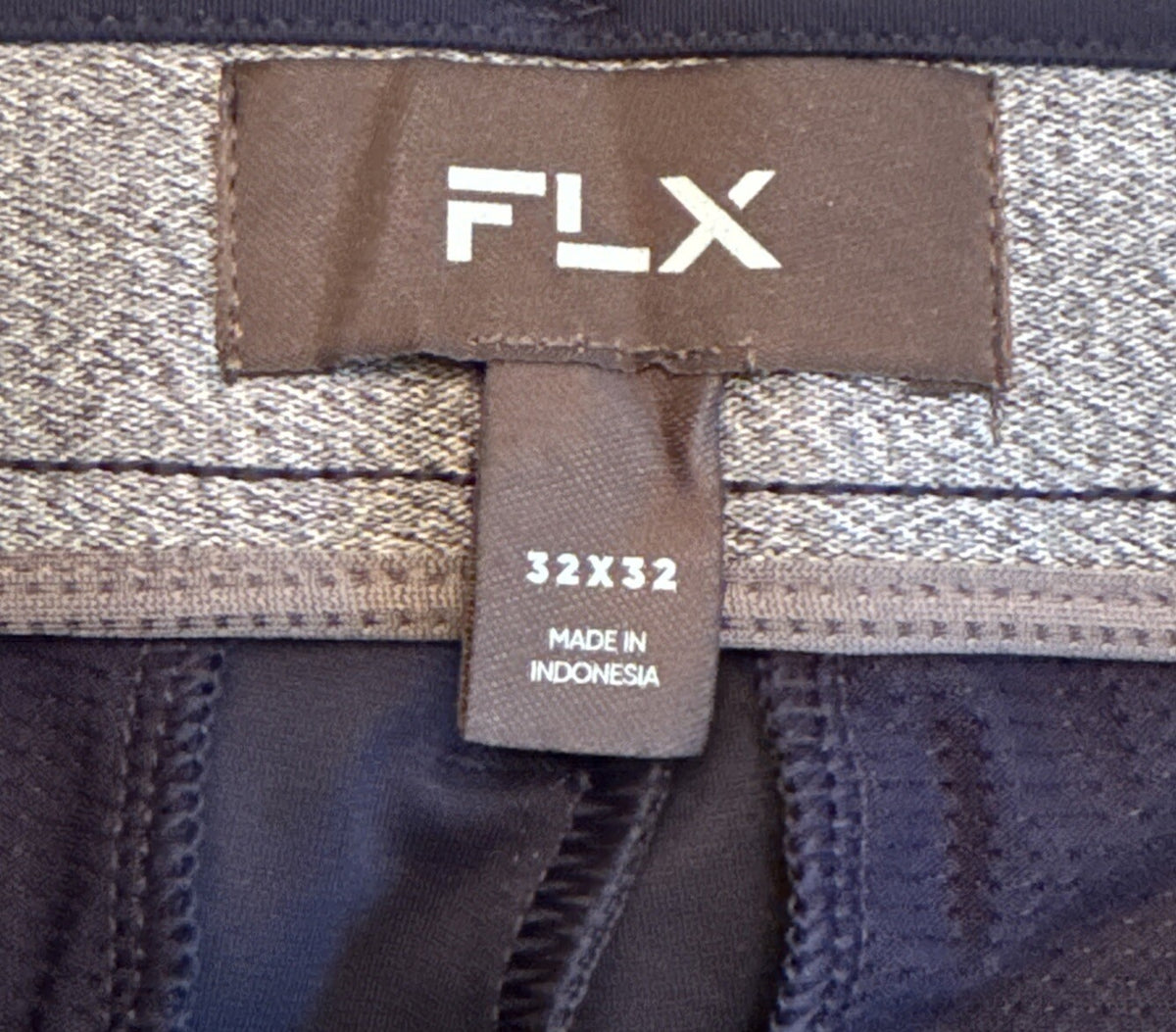 FLX Men’s Premium Slim Flat Front Pants- Navy- 32W 32L - New Tags