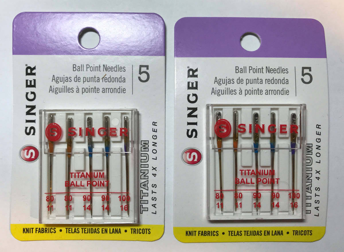 Lot Of 2 SINGER 04809 Universal Sewing Machine Needles, 5-Count Each Total 10