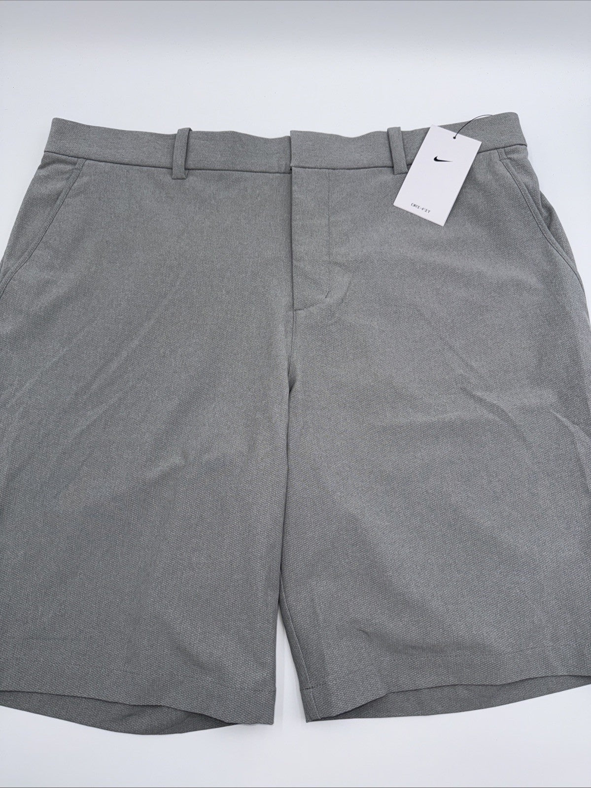 $68 Nike Men’s Golf Shorts Dri-Fit Flex Core Standard Fit Stretch-Grey- 38W-New