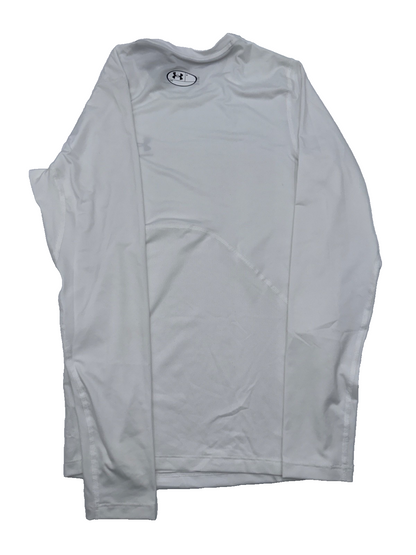 $35 Under Armour Men's HeatGear Long-Sleeve Shirt –White -Large -New With Tags