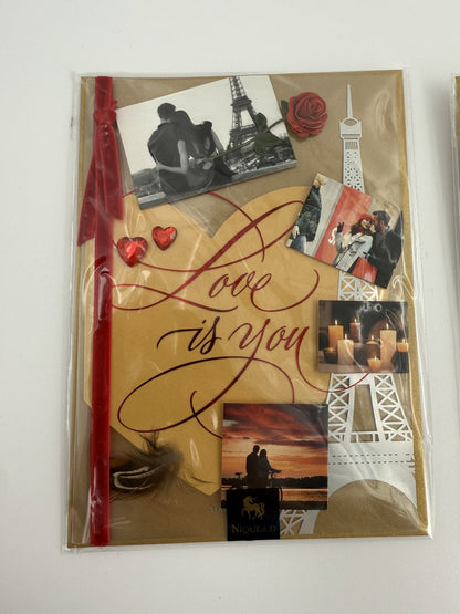 Lot Of 2 Niquea.D Dimensional Valentine's Day Greeting Cards- Upscaled Quality!