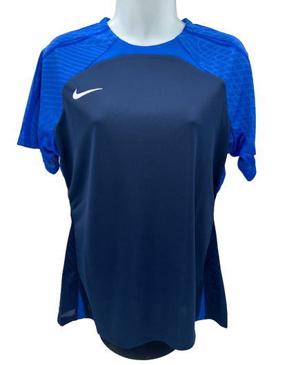 $42 Nike Women’s Dri-fit Strike 2 Short Sleeve Soccer Jersey-Blue/Navy-Medium