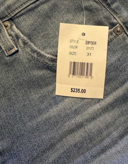 $235 AG Women’s Farrah Boot Crop Denim- 20 Years Undertow Destructed- Size 31