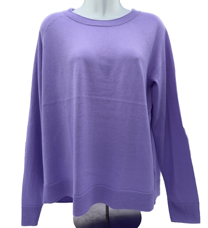 $100 Smartwool Edgewood Women's Crewneck Sweater -Ultra Violet - Medium - New