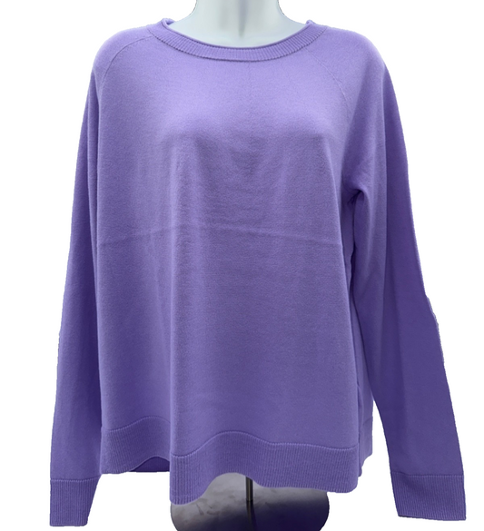 $100 Smartwool Edgewood Women's Crewneck Sweater -Ultra Violet - Medium - New