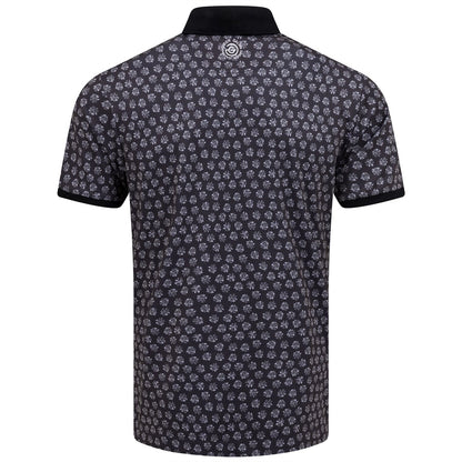 $110 Galvin Green Murphy Shirt V8+ Polo- Black/Forged Iron - Large - New tag