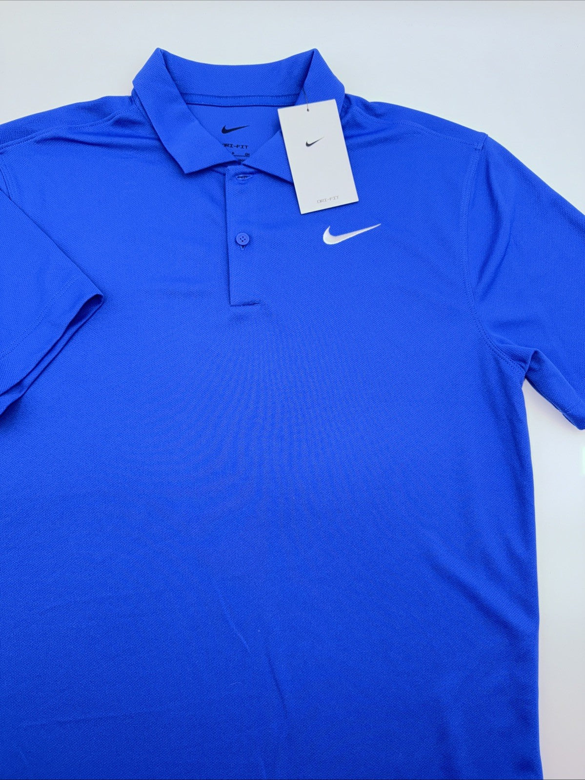 $50 Nike Men's Dri-FIT Short Sleeve Golf Polo FZ5646 -Royal Blue - Small - NEW