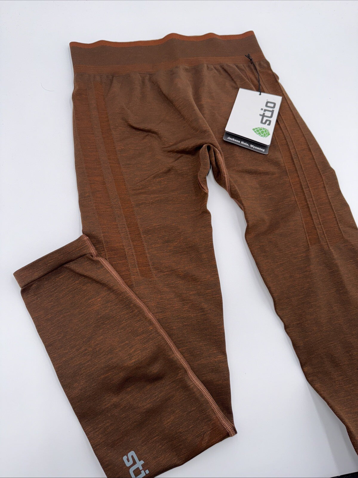 $119 Stio Women's Seamless Tight Leggings- Tan Heather - Large -New Tag