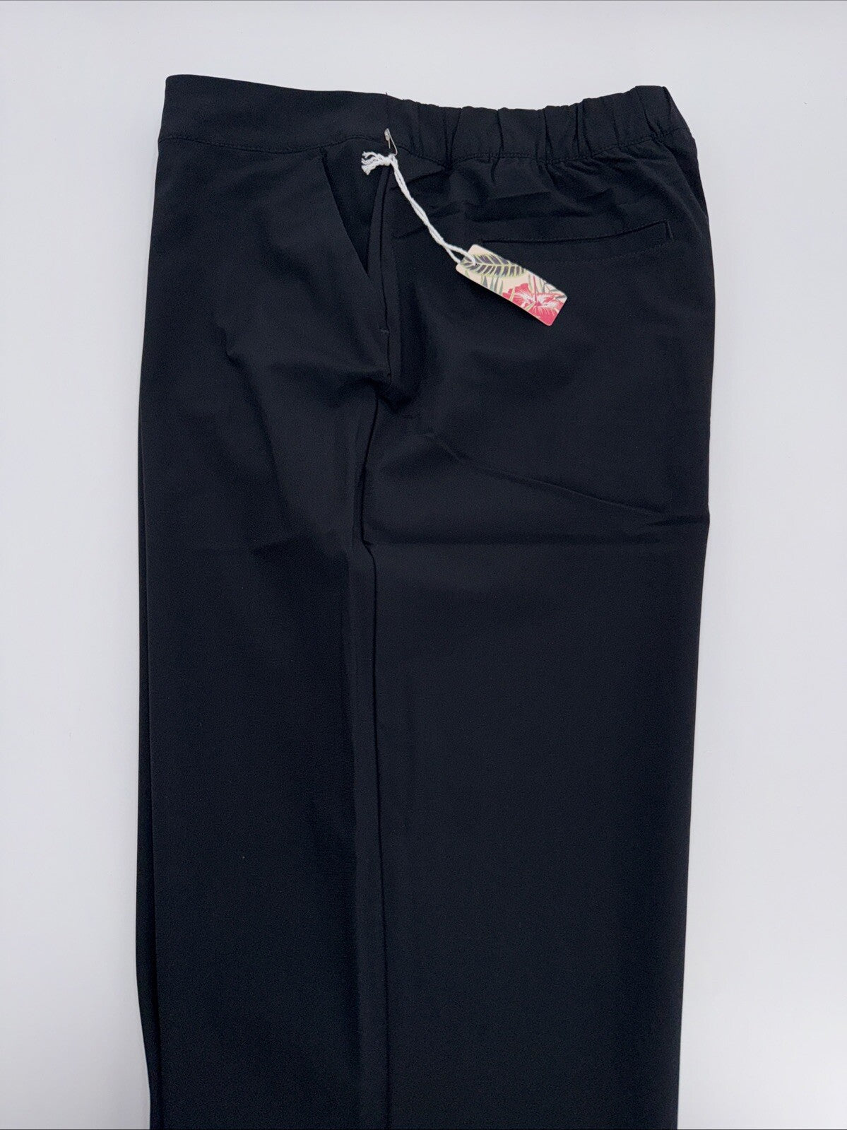 $98 Tommy Bahama Active Golf Tulp Hem Relax Fit Pants-Black-XLarge -New Tag
