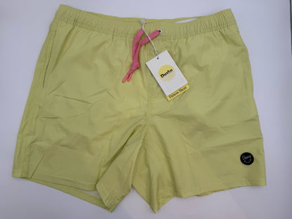 $65 Duvin Design Men's Basic Running 6” Shorts - Yellow -Size: 2XLarge -NEW