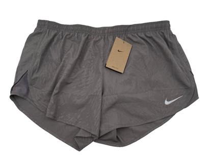 $40 Nike Women’s-Brief Lined Running Shorts-Grey-Large-New Tag