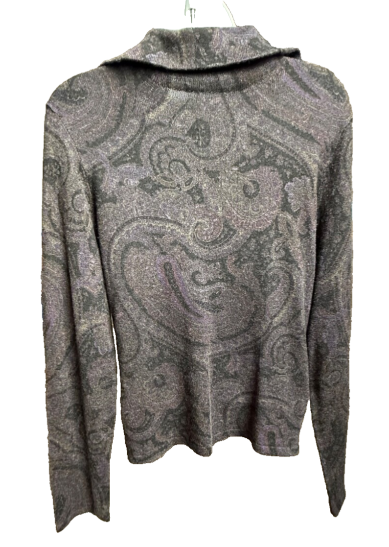 $138 Max Studio London Women’s-High Neck Sweater- Black Multi- Small- New Tag